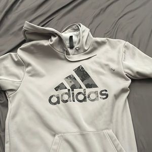 Adidas gray and silver pull over,size medium almost brand new